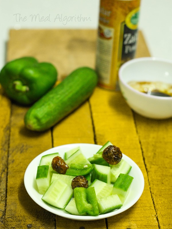 Cucumber & Bell pepper salad
