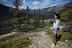 The author hiking in Banff