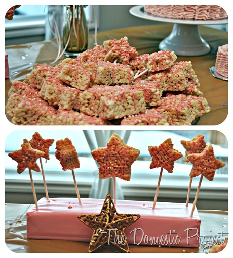 Star-shaped Rice Krispie pops - The Domestic Project