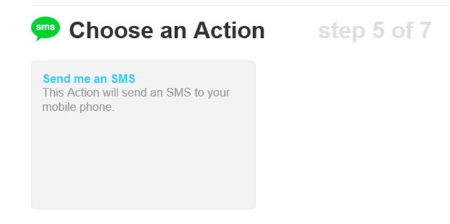 step 10 - select Send me an SMS