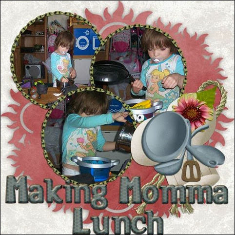 Kim Kragt Making momma lunch