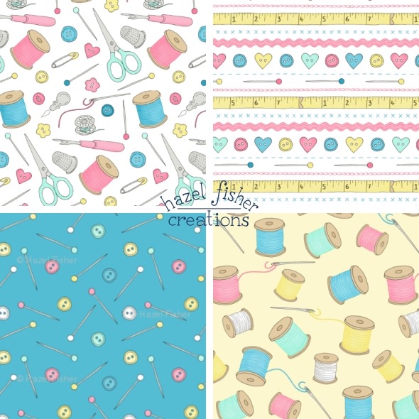 2014 August 07 new fabric designs spoonflower sewing notions hazel fisher creations