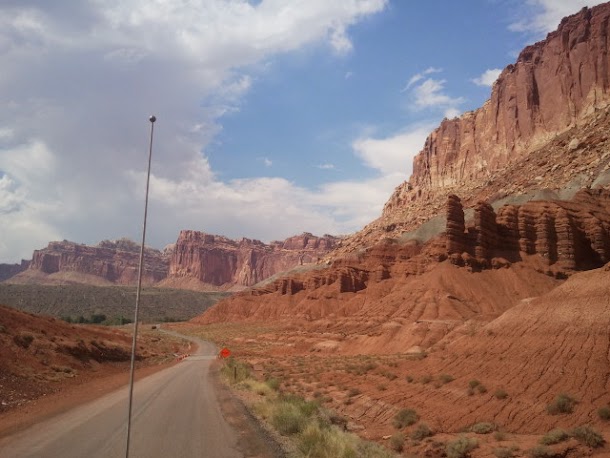 Southern Utah Winding Road Taken While Driving