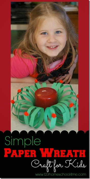 Paper Wreath Christmas Craft for Kids - This is such a fun, simple to make Christmas craft. I can see Preschool, Kindergarten and early elementary kids really having fun with this one! Paper Wreath Christmas Craft for Kids - This is such a fun, simple to make Christmas craft. I can see Preschool, Kindergarten and early elementary kids really having fun with this one!