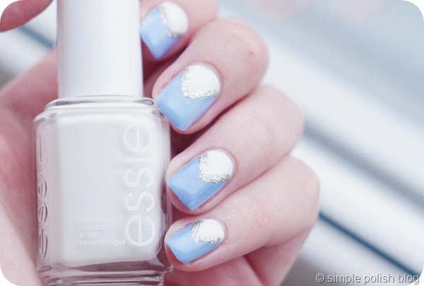 Geometric Nails Essie Bikini so Teeny Blanc Beyond Cozy
