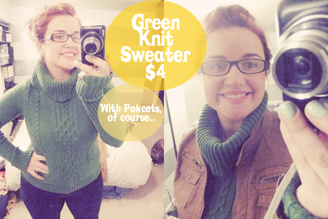 Green Knit Sweater