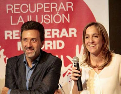 Tania Sánchez y Mauricio Valiente