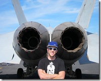 Kirk and the F18 engines