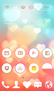 How to install Mint Peach Heart dodol theme patch 4.1 apk for pc
