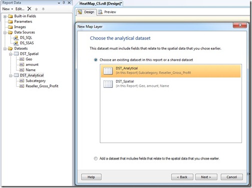 Choose analytical dataset Choose analytical dataset