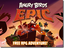 الواجهة الرئيسية للعبة Angry Birds Epic الطيور الغاضبة لأبل iOS