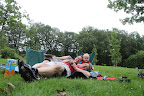 Genieten van een lunch in de zon