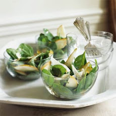 Spinach-Pear Salad with Mustard Vinaigrette