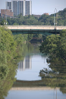 Gerrard Street Bridge, Toronto, July 2010: Looking north