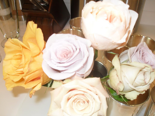 A close up of a few of the gorgeous roses.