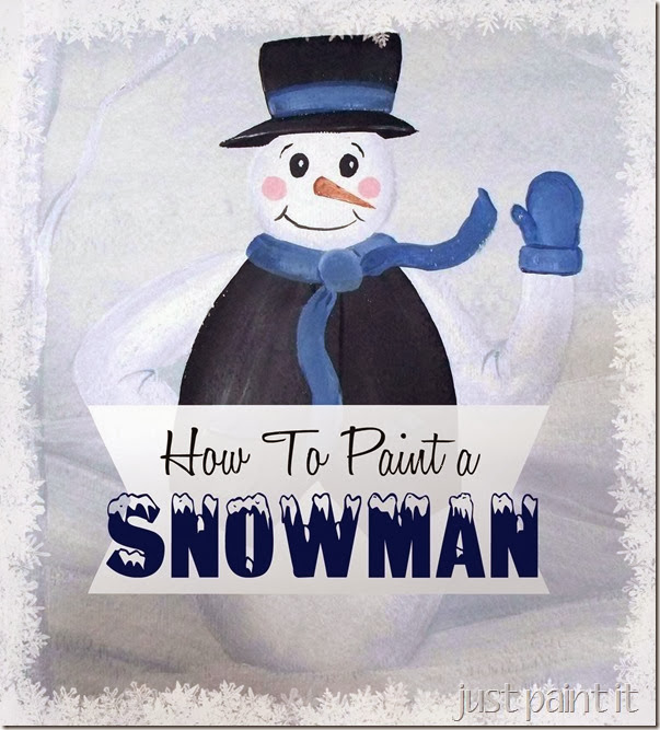 how to paint snowman
