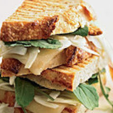 Grilled Cheese Sandwiches with Spicy Grapefruit Salad