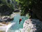 De larges vasques, de nombreux sauts, c'est une des caract&eacute;ristiques de ce canyon.