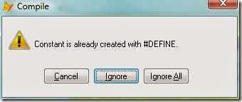 VFP Compile-Time Error 'Constant is already created with #DEFINE'
