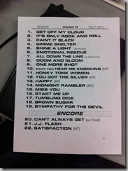 Setlist