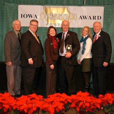 Accepting for Premier 1 Supplies are co-founders Jean and Stan Protratz (center)(photo submitted).