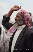 Friday prayer on 60 Meter Rd, Sana'a, Yemen جمعة الوفاء لأبين  في شارع الستين بصنعاء