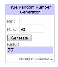 Random Number Winner Random Number Winner