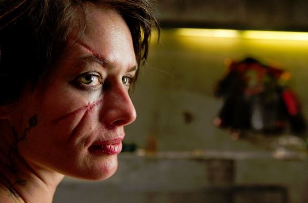 Dredd Photo with Lena Headey as Ma-Ma Madrigal