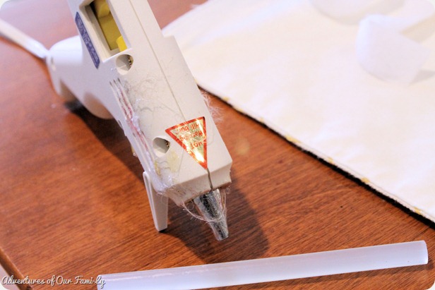 no sew pillowcase glue gun