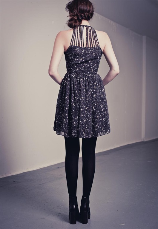 Star Print Slash Neck Dress, £38, 18 and East Star Print Slash Neck Dress, £38, 18 and East
