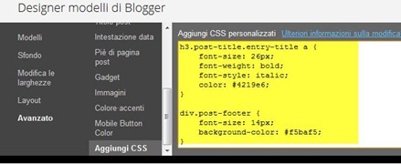 aggiungere-css-modello