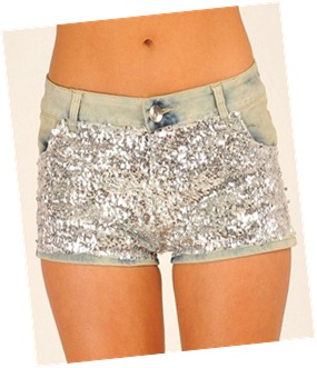 Short con lentejuelas