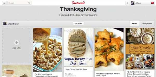 thanksgiving pinterest recipes