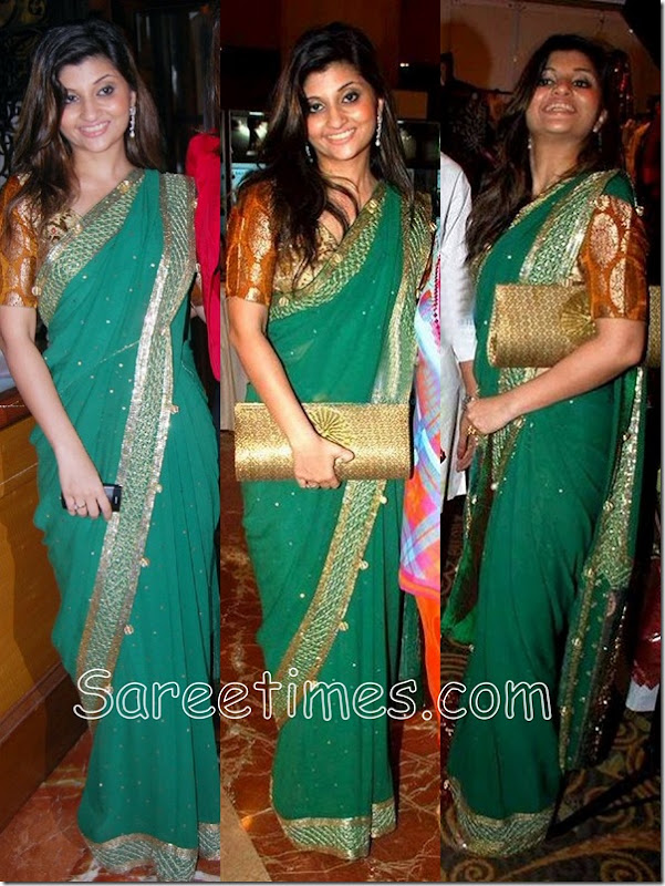 Sarika_Desai_Green_Saree