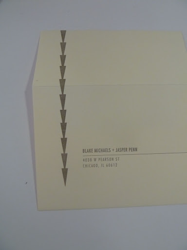 I loved that the pattern was letterpressed on both the back and the front.