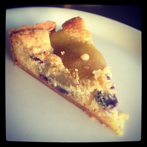#356 - Maurillio's blueberry and pear frangipane tart