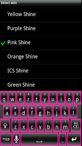 Pink Shine HD Keyboard Skin