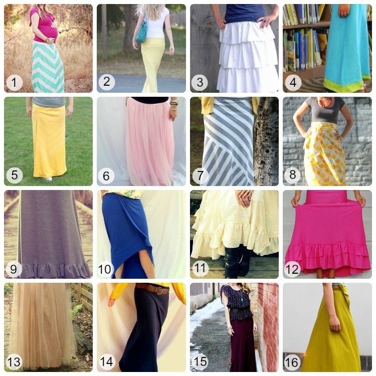 16 Maxi Skirt Tutorials