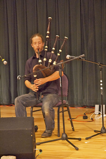 Dan on highland pipes