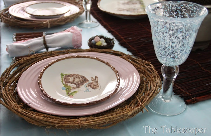 Rustic Rabbits Easter Tablescape - The Tablescaper06 Rustic Rabbits Easter Tablescape - The Tablescaper06