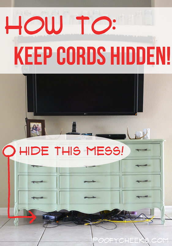 HOW TO: Keep electronic cords out of sight with two easy suppliesHOW TO: Easily keep electronic cords out of sight with two very inexpensive supplies HOW TO: Easily keep electronic cords out of sight with two very inexpensive supplies