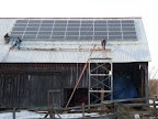 The installation of the conceptual drawing of the 10 kilowatt solar array in Mallorytown.