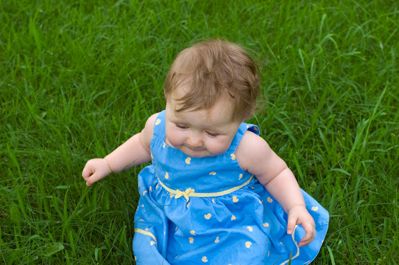 Sandra introduced Sam to the grass outside.