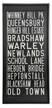 I love the idea of using fabrics or signs as wall art. This is a vintage framed UK trolley sign!
(roomandboard.com) I love the idea of using fabrics or signs as wall art. This is a vintage framed UK trolley sign!
(roomandboard.com)