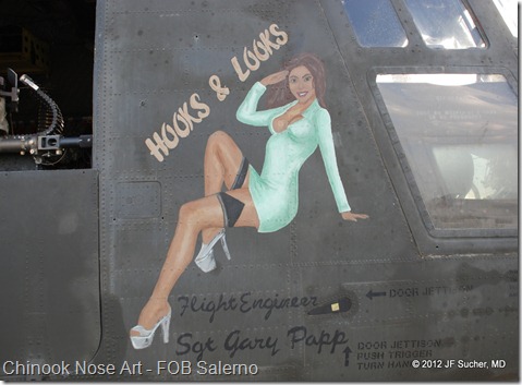 Chinook Nose Art - FOB Salerno