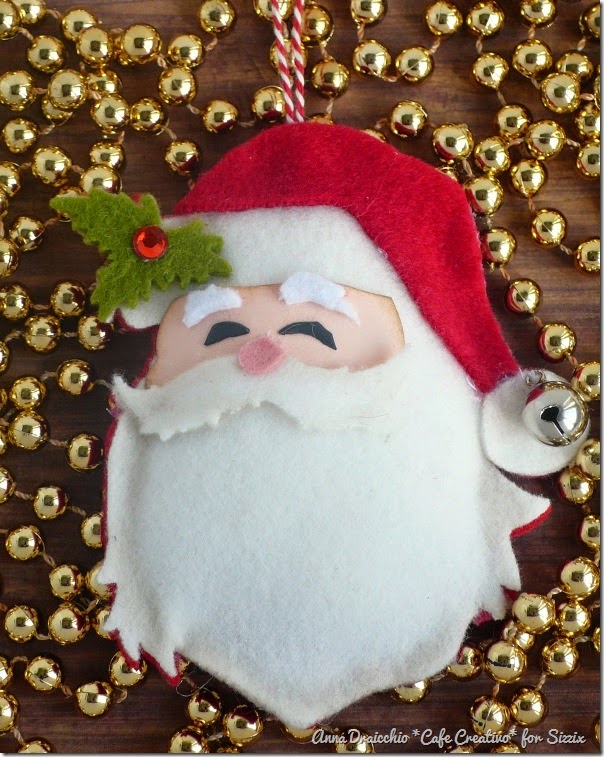 cafecreativo - sizzix big shot - christmas ornament - santa (3)