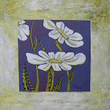 Maya Daisy Acrylic on Canvas 24x24