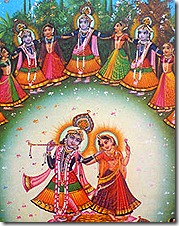 Krishna with the gopis