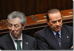 Bossi con Berlusconi