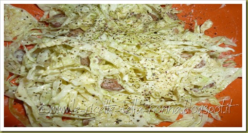 Insalata vegan con cavolo cappuccio, fagioli, alghe e maionese (7)